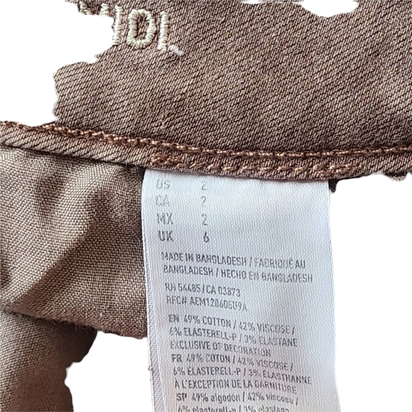 American Eagle outfitters Super Stretch AEO Twill midi dusty pink rose shorts - Picture 9 of 11